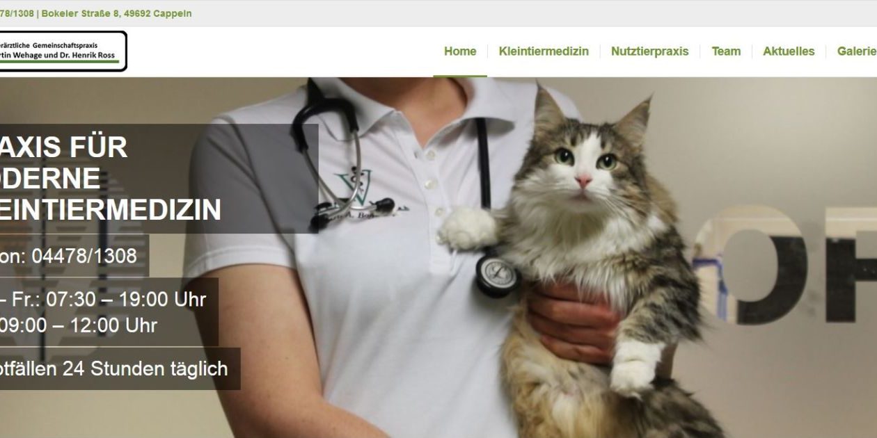 Tierärztliche Gemeinschaftspraxis Dr. Wehage und Dr. Ross aus Cappeln